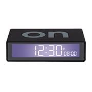 Lexon - Flip+ Reversible Travel Alarm Clock LCD Black