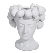 Mode - Lemon Head Lady Vase White 25x27cm