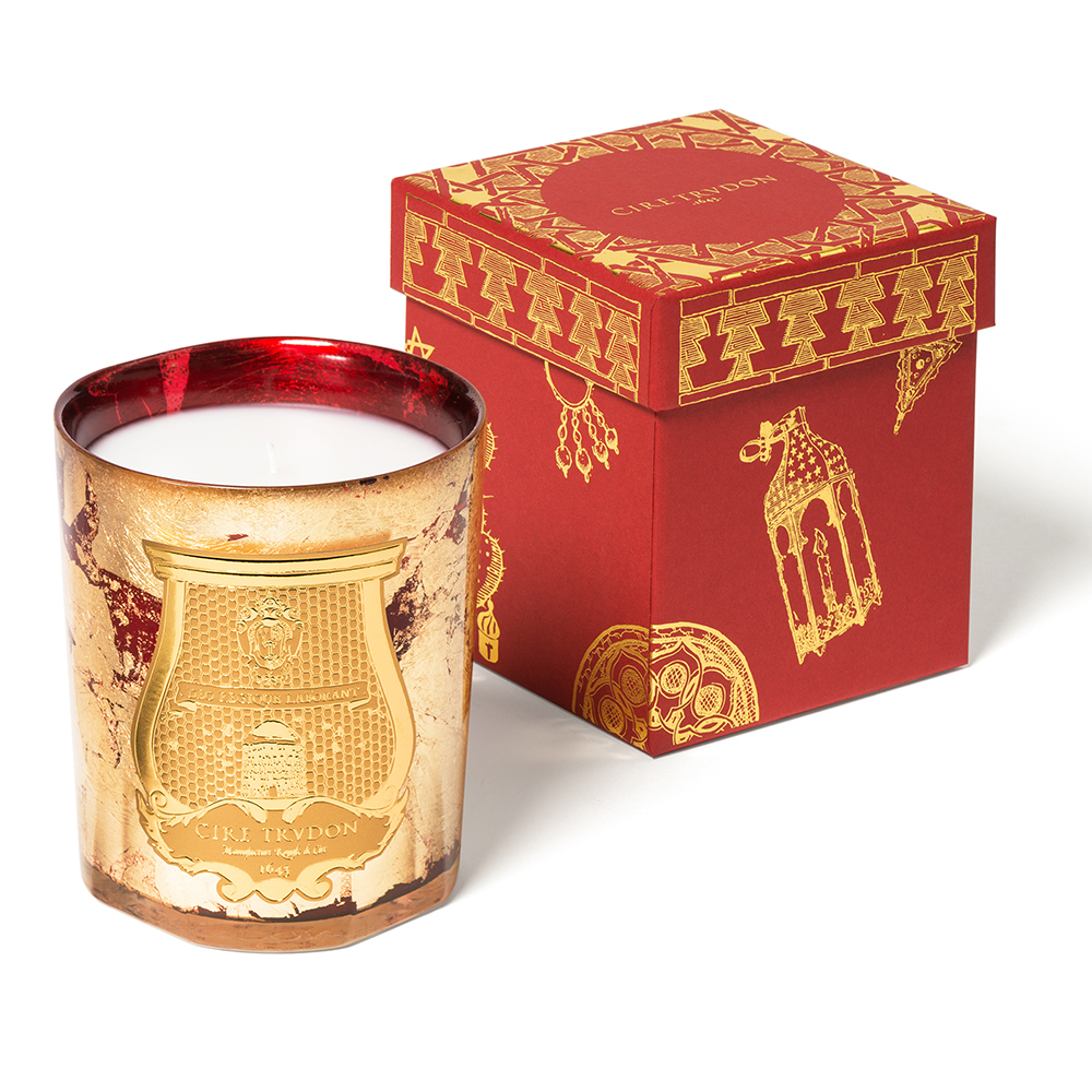 Cire Trudon - Gloria Gold Leaf Ruby Red Candle 800g | Peter's of Kensington