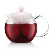 Bodum - Assam Tea Pot with Glass Handle Strawberry 500ml