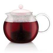 Bodum - Assam Tea Pot with Glass Handle Strawberry 1L