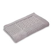 DLUX Baby - Jessie Cotton Knit Baby Blanket Grey 70x90cm