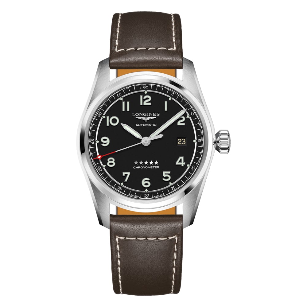 Longines - Spirit Black Dial Automatic Watch 40mm | Peter's of Kensington