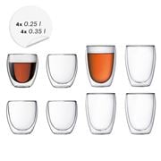 Bodum - Pavina Double Wall Thermo Glasses Set of 8