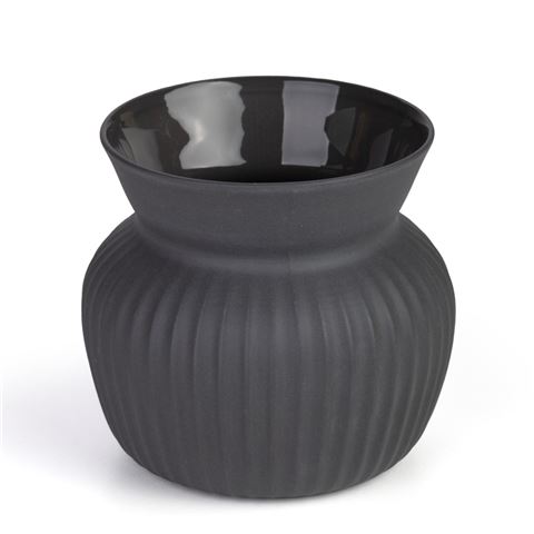 Peter's Flax Amity Vase Charcoal 11.5x11x11.5cm - Peter's of Kensington