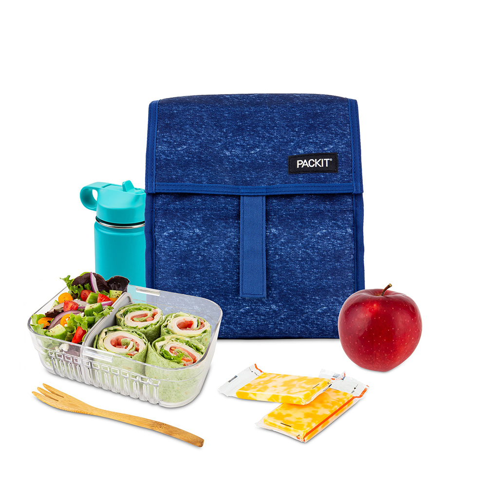 Packit Freezable Lunch Bag Navy Heather Peter's of Kensington