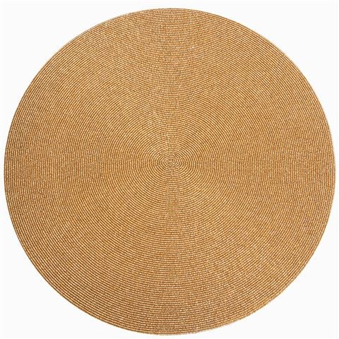 Luxe By Peter's - Placemat Beaded Gold 39cm