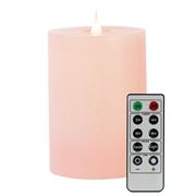 RSC - 3D Moving Flame Candle Straight Edge Small Pink
