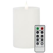 RSC - 3D Moving Flame Candle Straight Edge Small White