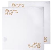 Luxe by Peter's - Linen Napkin Gold Crescent Set 2pce