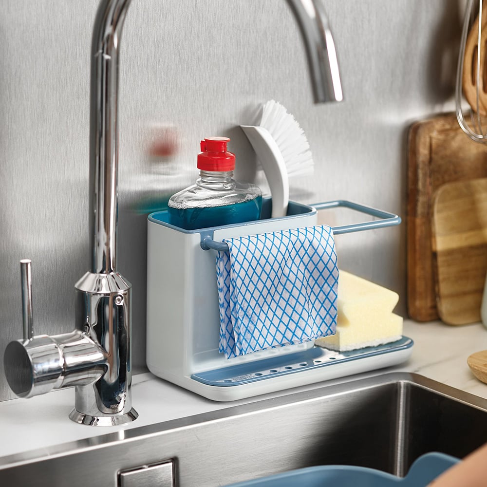 Joseph Joseph Sink Tidy Caddy Sky Blue Peter's of Kensington