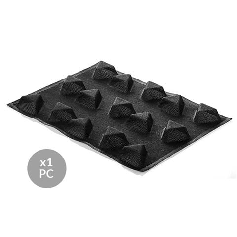 Silikomart Air Plus 21 Silicone Triangle Mould N.15 Black - Peter's of Kensington