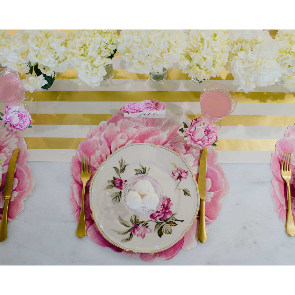 Hester & Cook DieCut Placemats Peony Peter's of Kensington