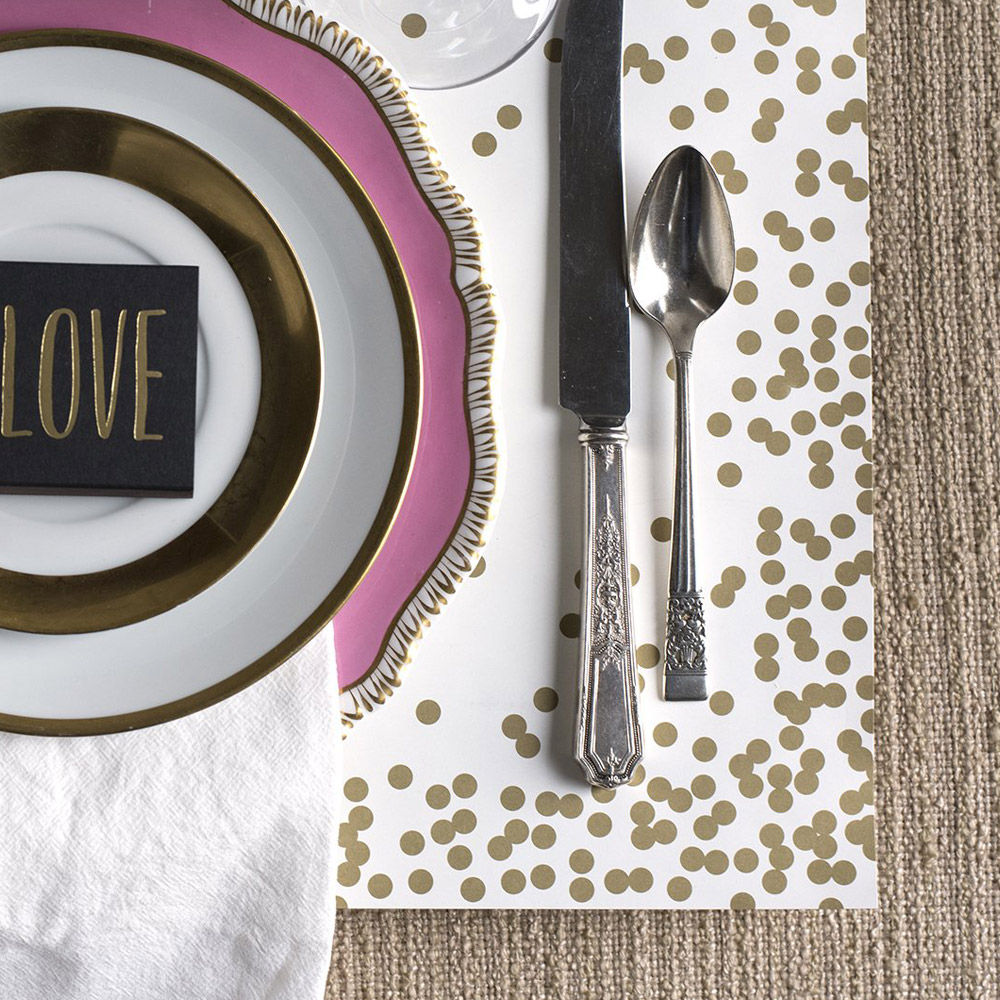 Hester & Cook Placemats Confetti Set 24pce Peter's of Kensington