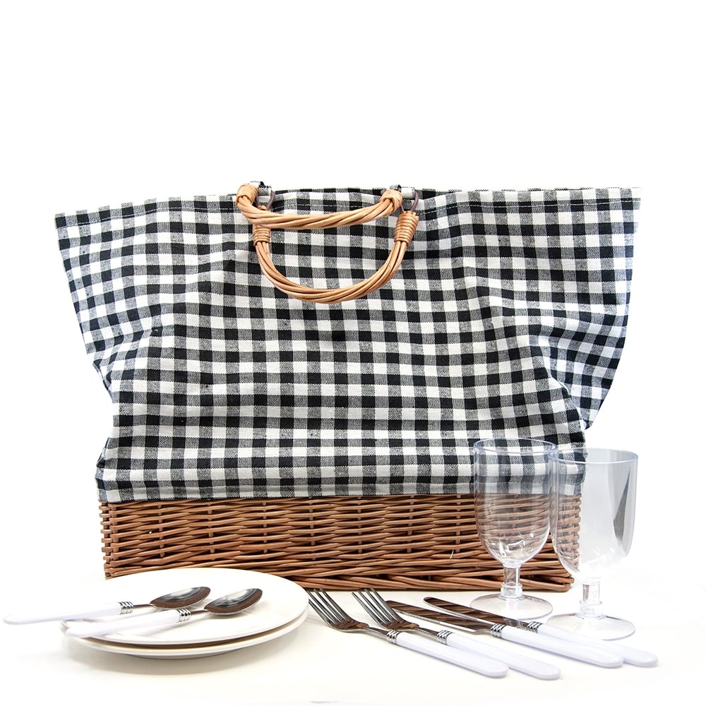 picnic basket tote bag