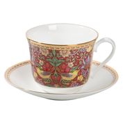 Roy Kirkham - Breakfast Cup & Saucer Strawberry Red