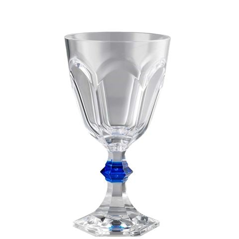 Mario Luca Giusti Rolling Stones Water Glass Clear/Blue - Peter's of Kensington