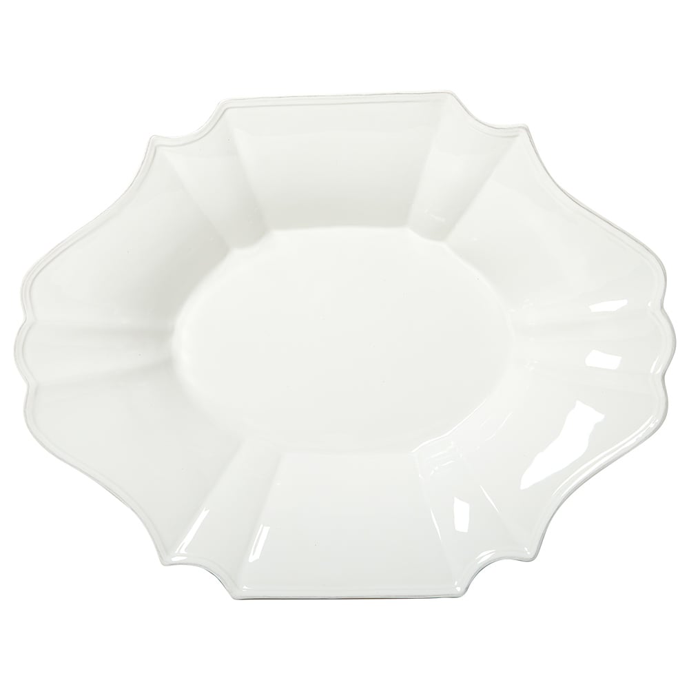 French Country Vienna Oval Salad Bowl White Large 45cm Peter's of Kensington