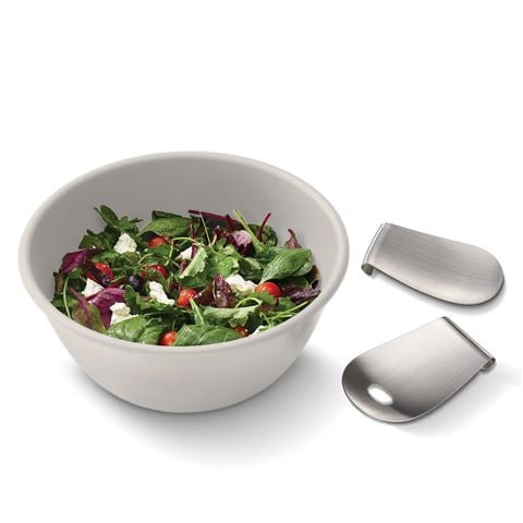 petersofkensington.com.au | Uno Salad Bowl & Server Stone Set
