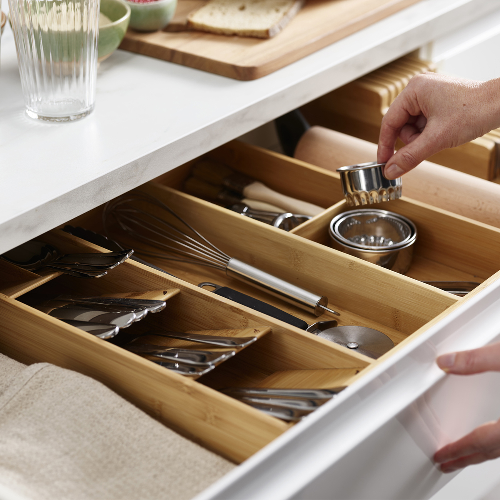 Joseph Joseph Bamboo Cutlery Utensil & Gadget Organiser Peter's of