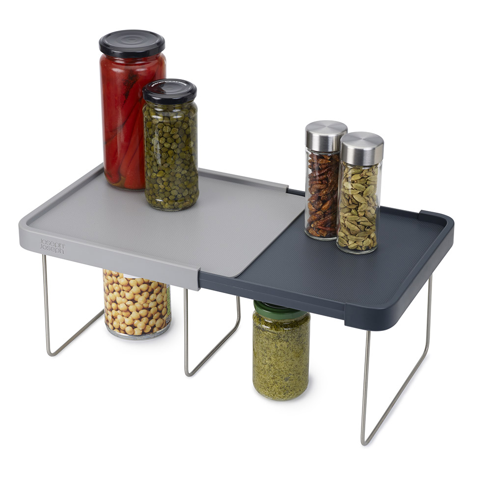 Joseph Joseph Cupboard Store Expandable Shelf Grey Peter's of