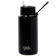 Frank Green - Ceramic Reusable Bottle w/Straw Lid Black 1L