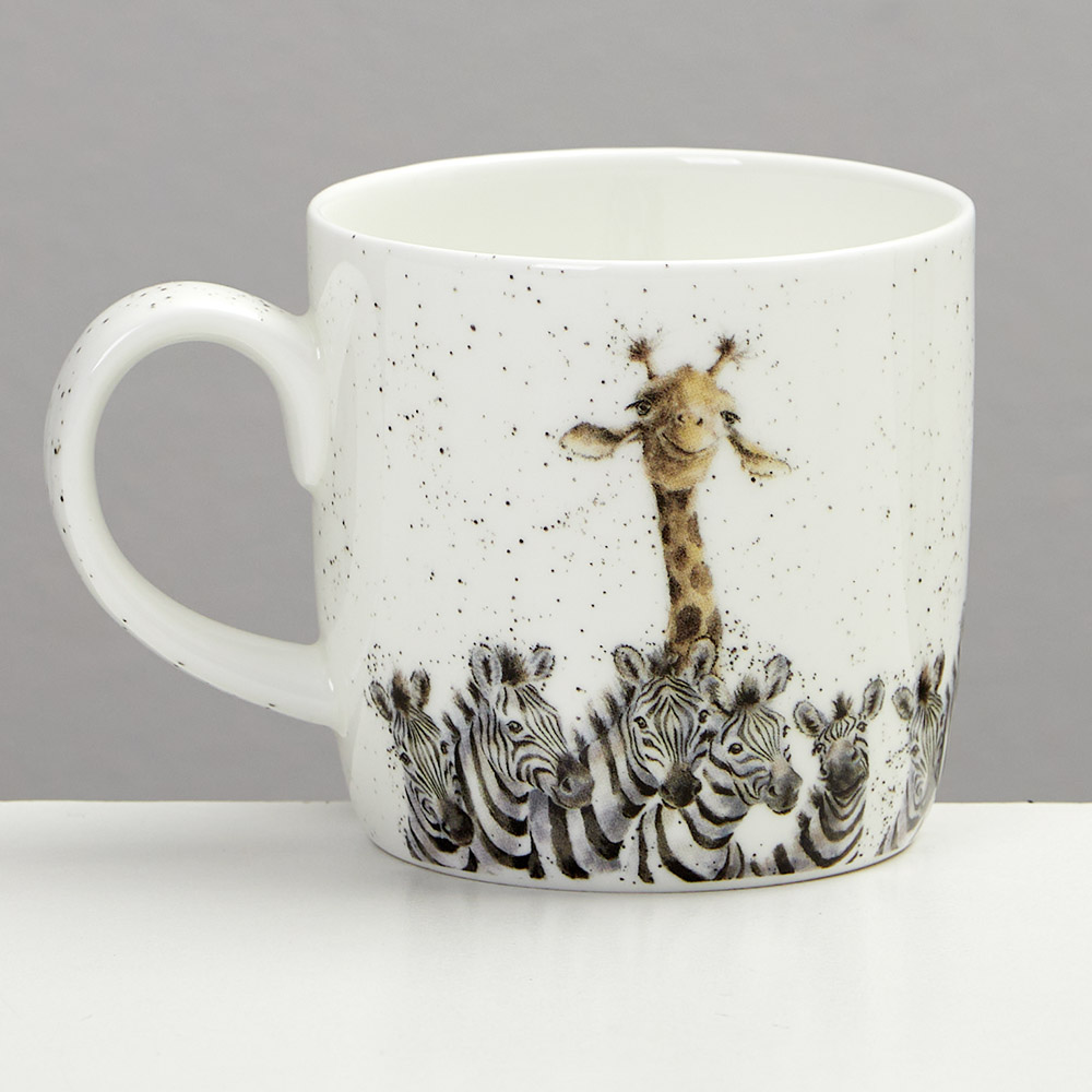 Royal Worcester Wrendale Designs Zebra And Giraffe Mug Peters Of