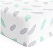 Bubba Blue - New Organic Feathers Cot Fitted Sheet