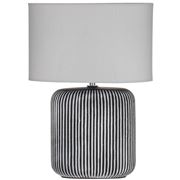 Amalfi - Claro Table Lamp White & Black