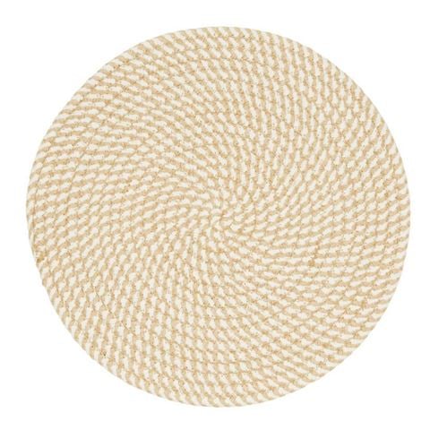 Amalfi - Hudson Placemat White/Natural 35cm