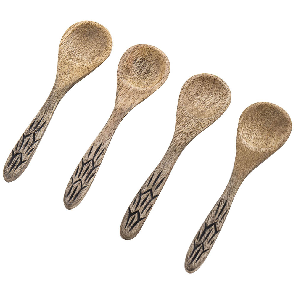 Davis & Waddell Casablanca Wooden Dip Spoon Set 4pce Peter's of