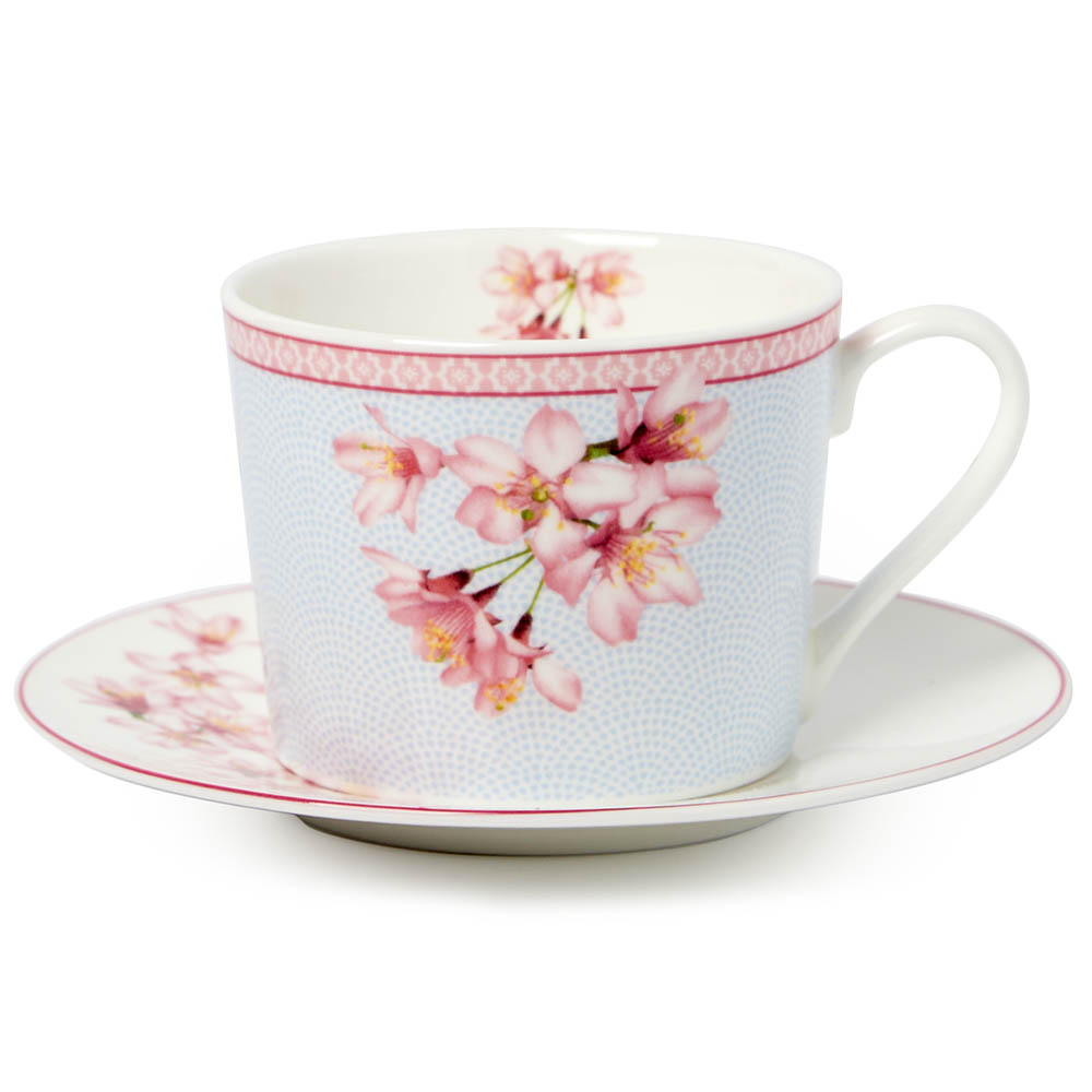 Ashdene Cherry Blossom Teacup & Saucer Set 4pce Peter's of Kensington