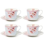 Ashdene - Cherry Blossom Teacup & Saucer Set 8pce