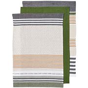 Ladelle - Intrinsic Text Kitchen Towel Assorted Green Set 3p