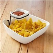 Ladelle - Classica Double Layer Chip & Dip Bowl White