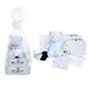 Boz - Luxe Baby Suitcase Hamper Blue