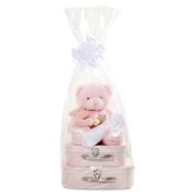 Boz - Luxe Baby Suitcase Hamper Pink