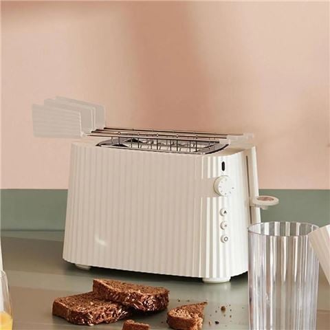Alessi - Plisse Electric 2 Slice Toaster White