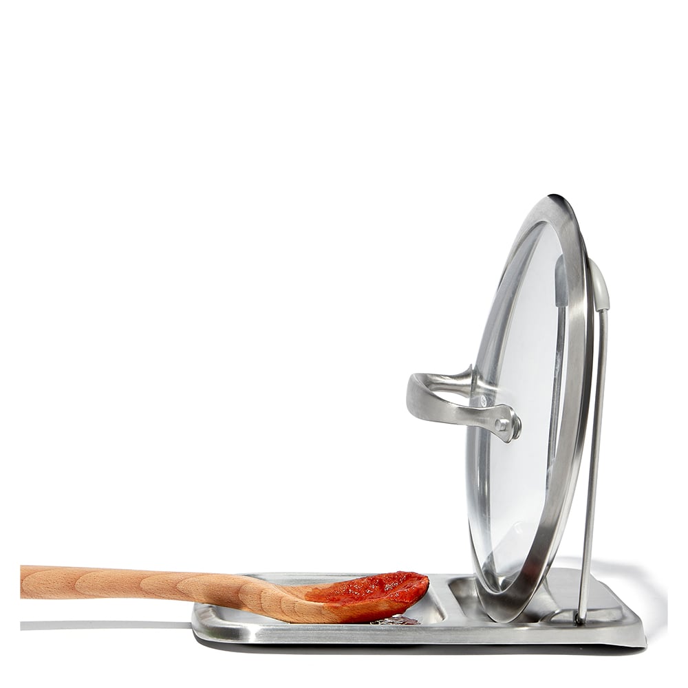 OXO Stainless Steel Spoon Rest with Lid Holder Peter's of Kensington