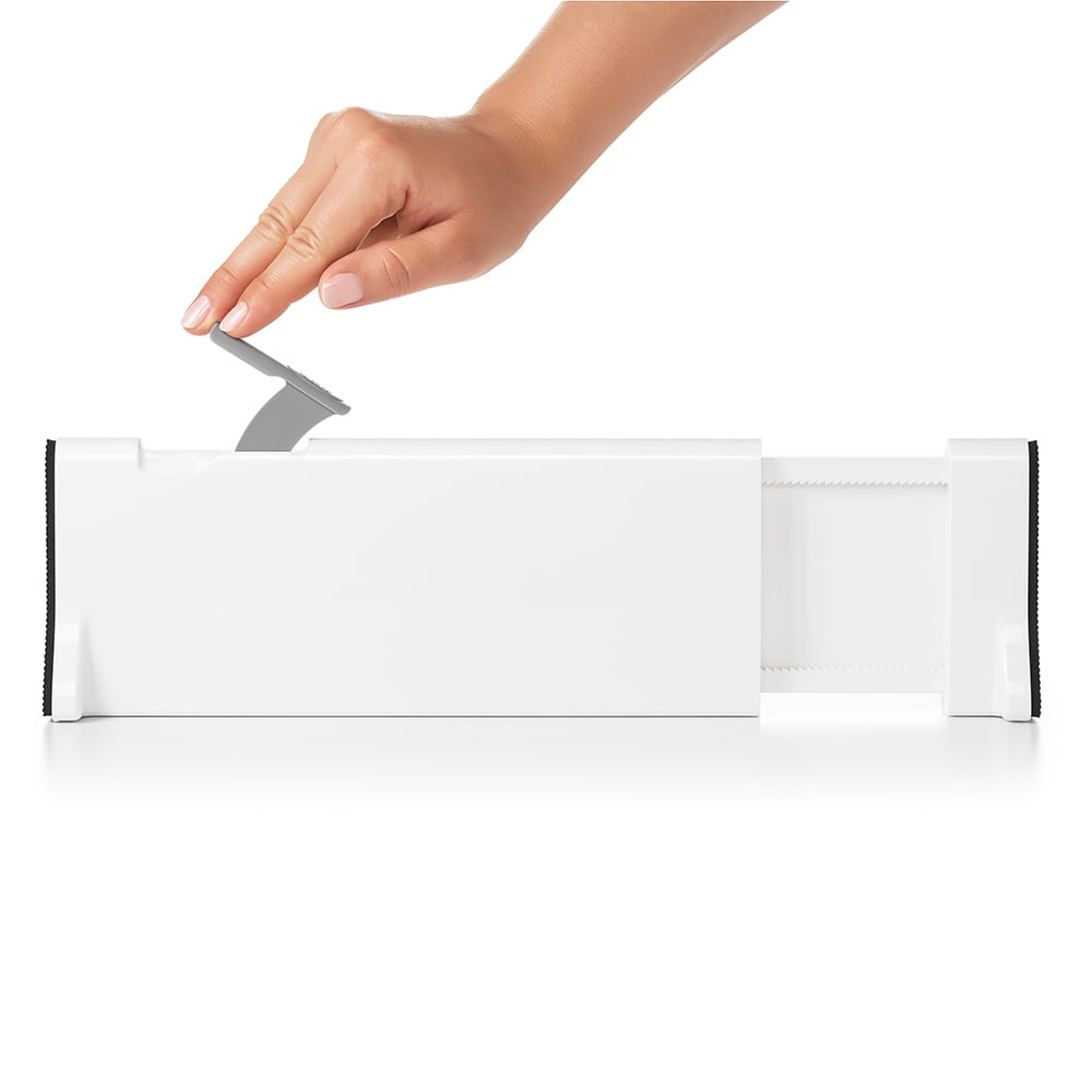 OXO Expandable Dresser Drawer Divider White Set 2pce Peter's of