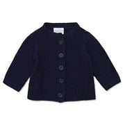 Marquise - Knitted Cotton Cardigan Navy Size 0