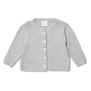 Marquise - Knitted Cotton Cardigan Grey Marle Size 0