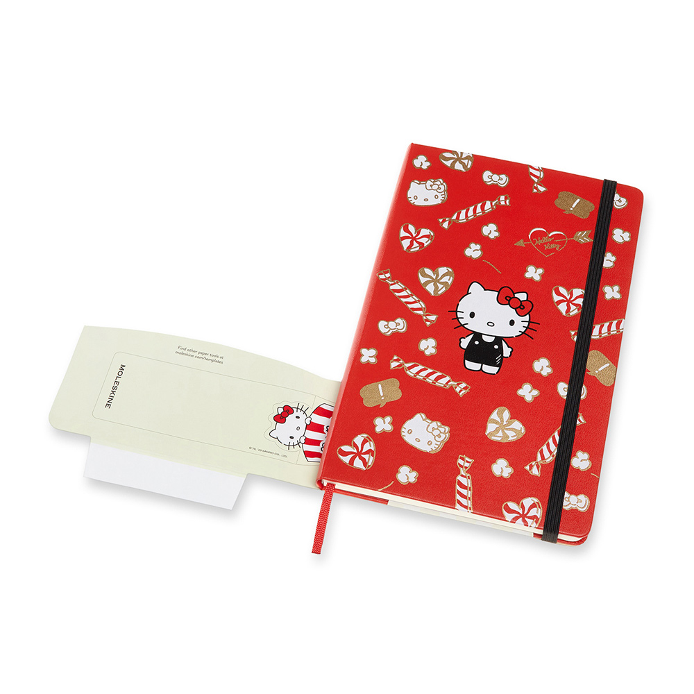Moleskine Ltd Ed. Hello Kitty Ruled Notebook Large Red Peter's of