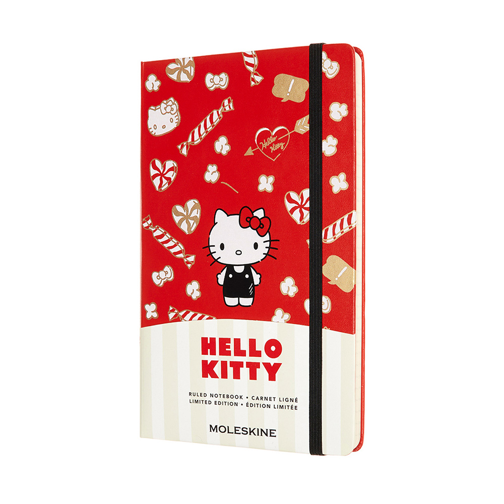 Moleskine Ltd Ed. Hello Kitty Ruled Notebook Large Red Peter's of