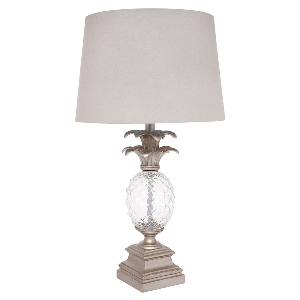 Cafe Lighting Langley Table Lamp Antique Silver Peter's of Kensington