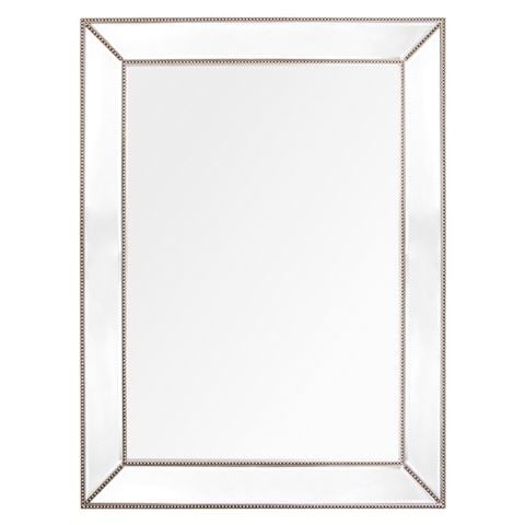 Cafe Lighting Zeta Wall Mirror Large Antique Silver - Peter's of Kensington