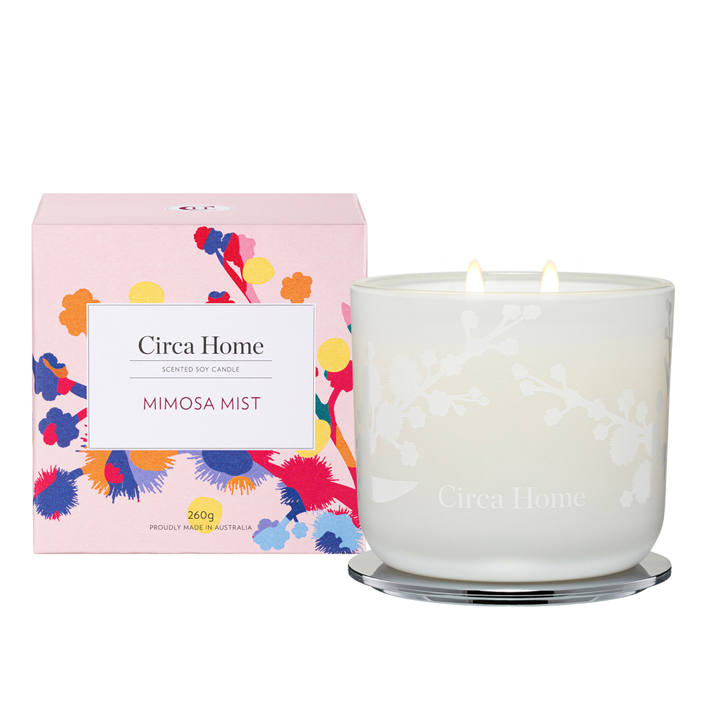 Circa Home Mimosa Mist Scented Soy Candle 260g Peter's of Kensington