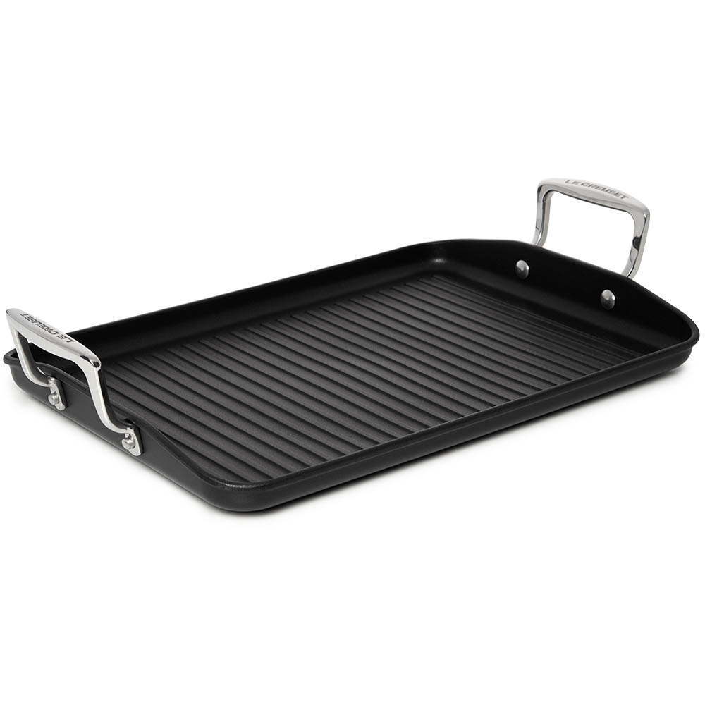 Le Creuset Tough NonStick Ribbed Rectangle Grill 35x25cm Peter's