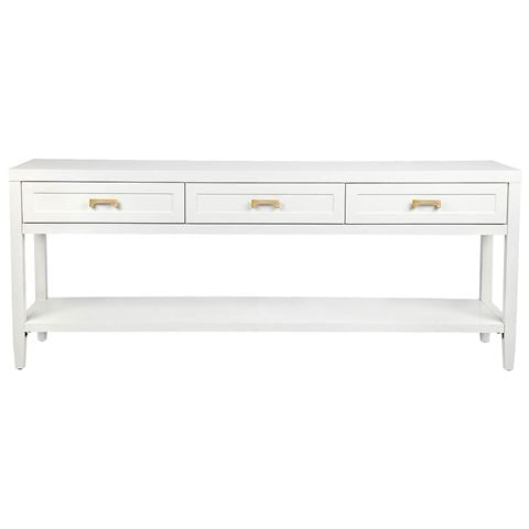 Cafe Lighting Soloman Console Table Large White - Peter's of Kensington