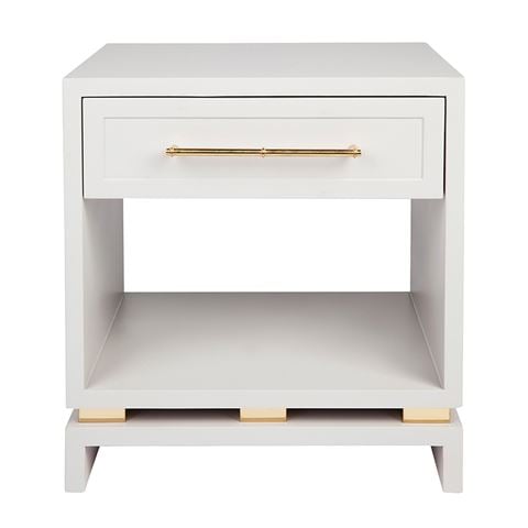 Cafe Lighting - Pearl Bedside Table Small Grey
